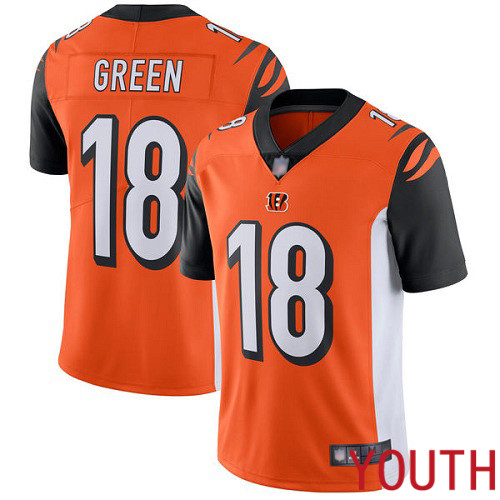 Cincinnati Bengals Limited Orange Youth A J  Green Alternate Jersey NFL Footballl #18 Vapor Untouchable->women nfl jersey->Women Jersey